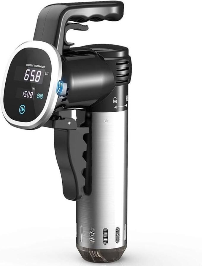 Aurixi Sous vide stick Vacumeermachine Sous Vide Zwart 20cm x 35cm x 10cm