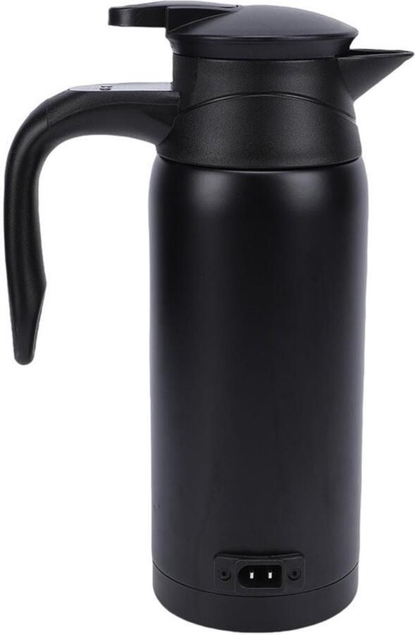 Auto-waterkoker 800 Ml 304 Roestvrij Staal Draagbare Warmwaterboiler met Digitaal Display voor Autoreizen Vrachtwagen SUV Buiten Kamperen