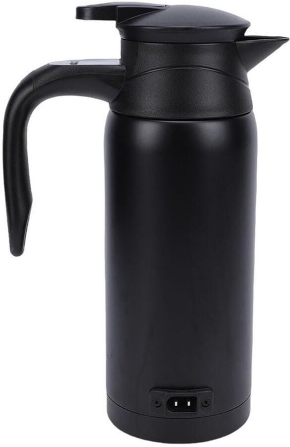 Auto-waterkoker 800 Ml 304 Roestvrij Staal Draagbare Warmwaterboiler met Digitaal Display voor Autoreizen Vrachtwagen SUV Buiten Kamperen