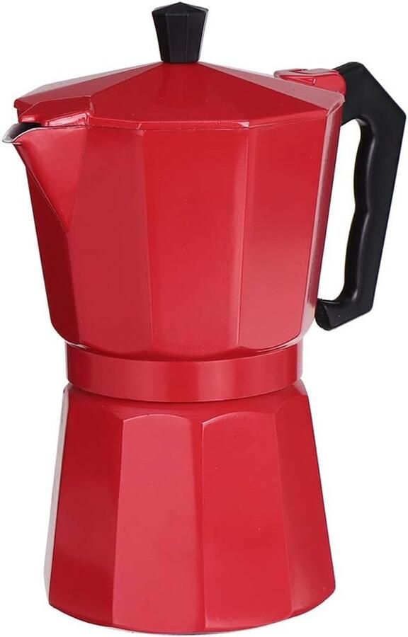 AWANG Espressomachine klassiek voor fornuis Italiaans koffiezetapparaat van aluminium mokka pot klassiek koffiezetapparaat espressomachine voor koffiezetapparaat Stove Top voor inductie (300 ml)
