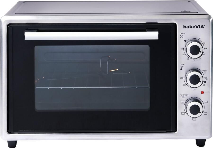 BakeVIA Series 2 Mini Oven 35 Liter Hetelucht Zwart RVS