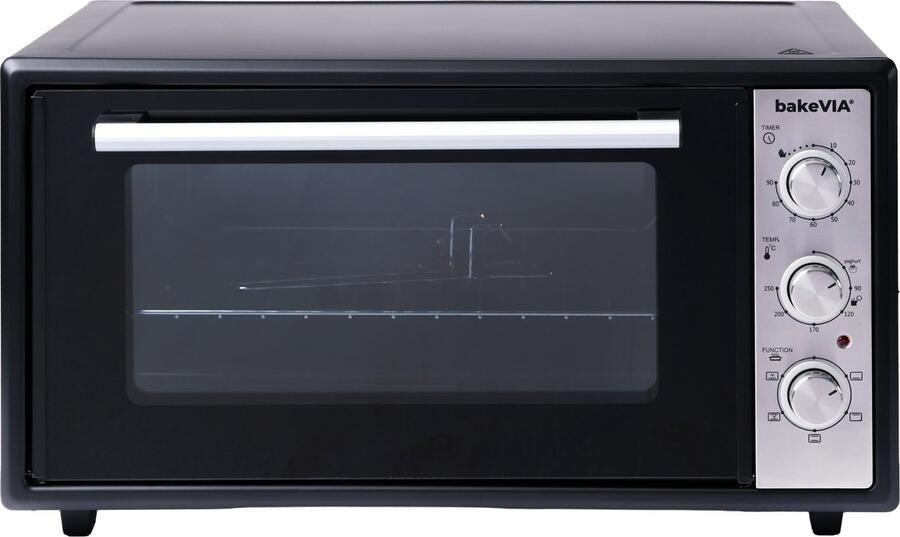 BakeVIA Series 2 Mini Oven 45 Liter Hetelucht Zwart RVS
