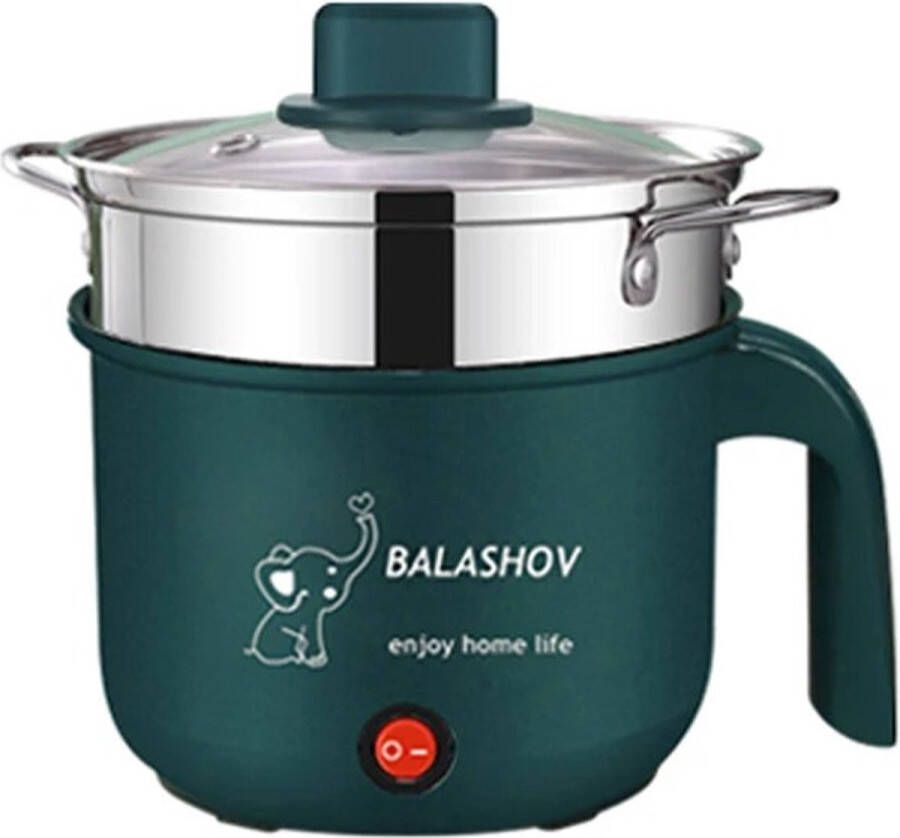 BALASHOV RWM s Multicooker met keramische binnenkant Crockpot slowcookers met anti-plak laag 1.2 liter Groen