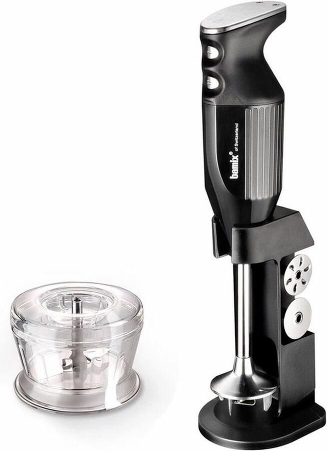 Bamix Deluxe Staafmixer met Accessoires 200W -Zwart - Foto 2