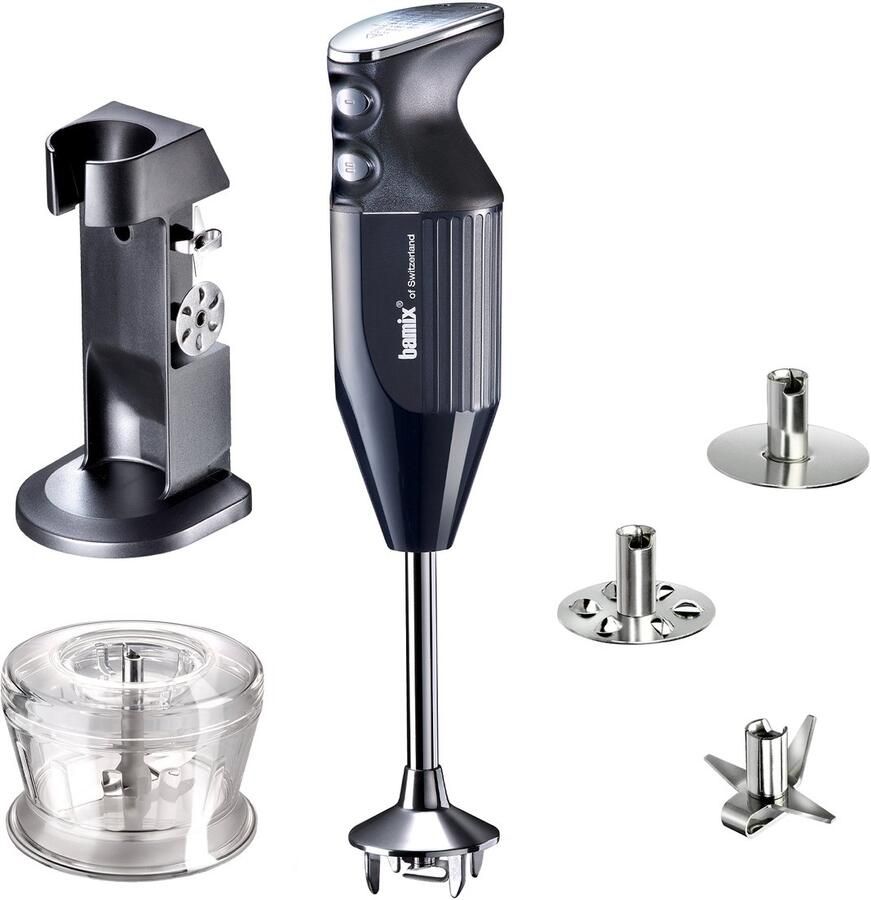 Bamix Deluxe Staafmixer met Accessoires 200W -Zwart - Foto 2
