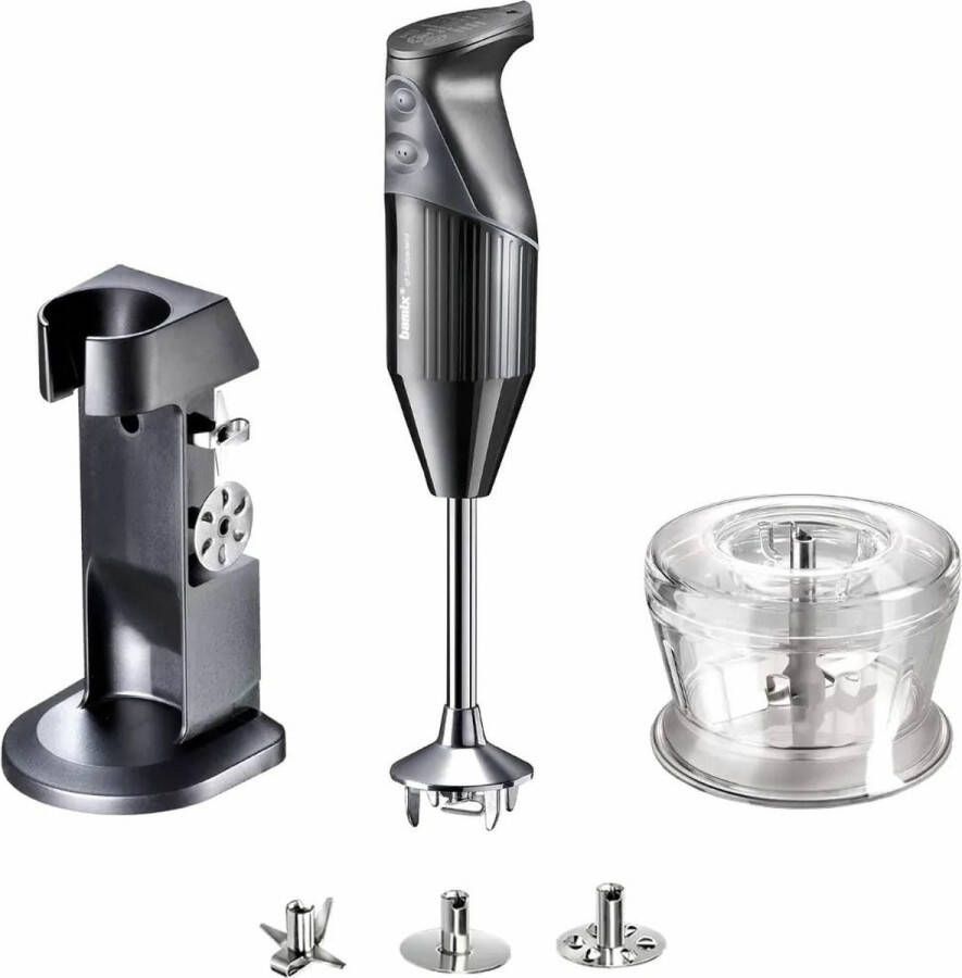 Bamix Deluxe Staafmixer met Accessoires 200W -Zwart