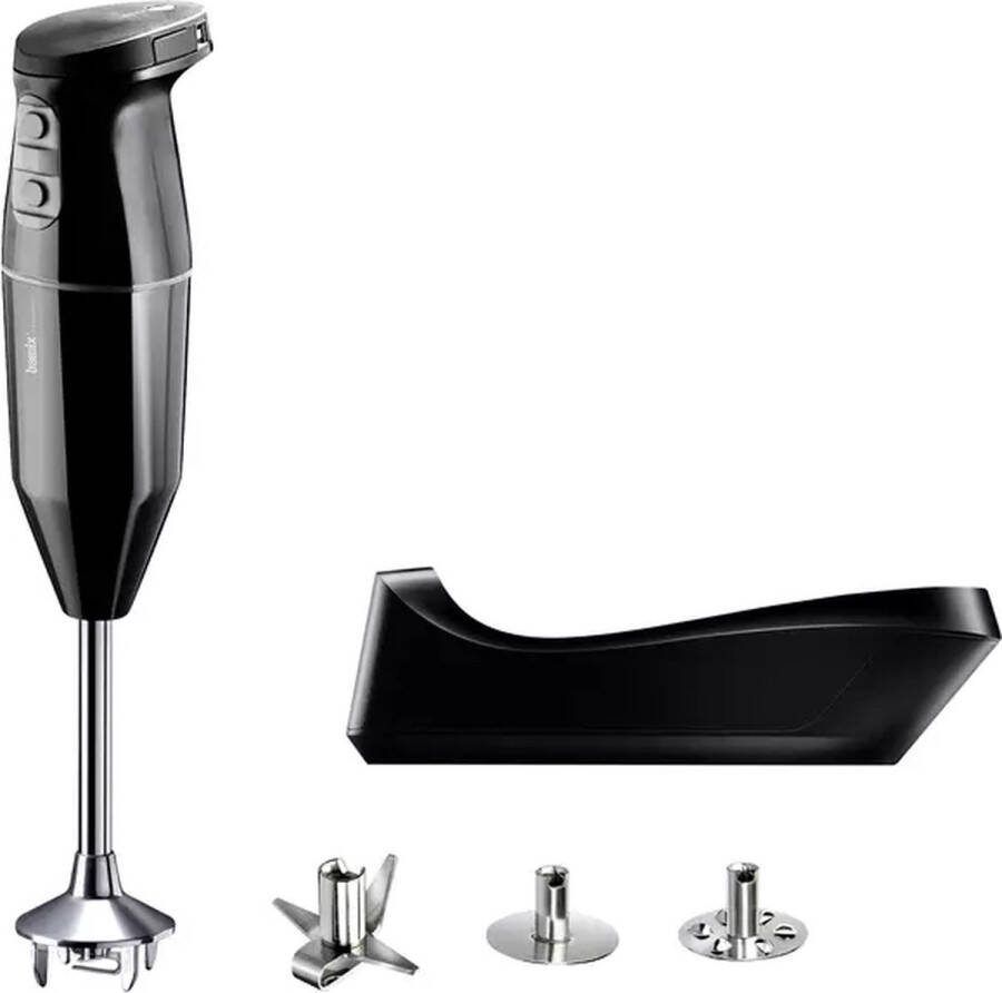 Bamix draadloze staafmixer keukenmachine 3 snelheden Cordless Plus Zwart
