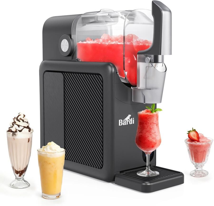 Bardi Slush Hero Combi – Slushmachine 2 6L + 12 Slush Lepelrietjes – Voor Slushies Milkshakes Frappé & Frozen Cocktails – Zelfreinigend – Grijs - Foto 2
