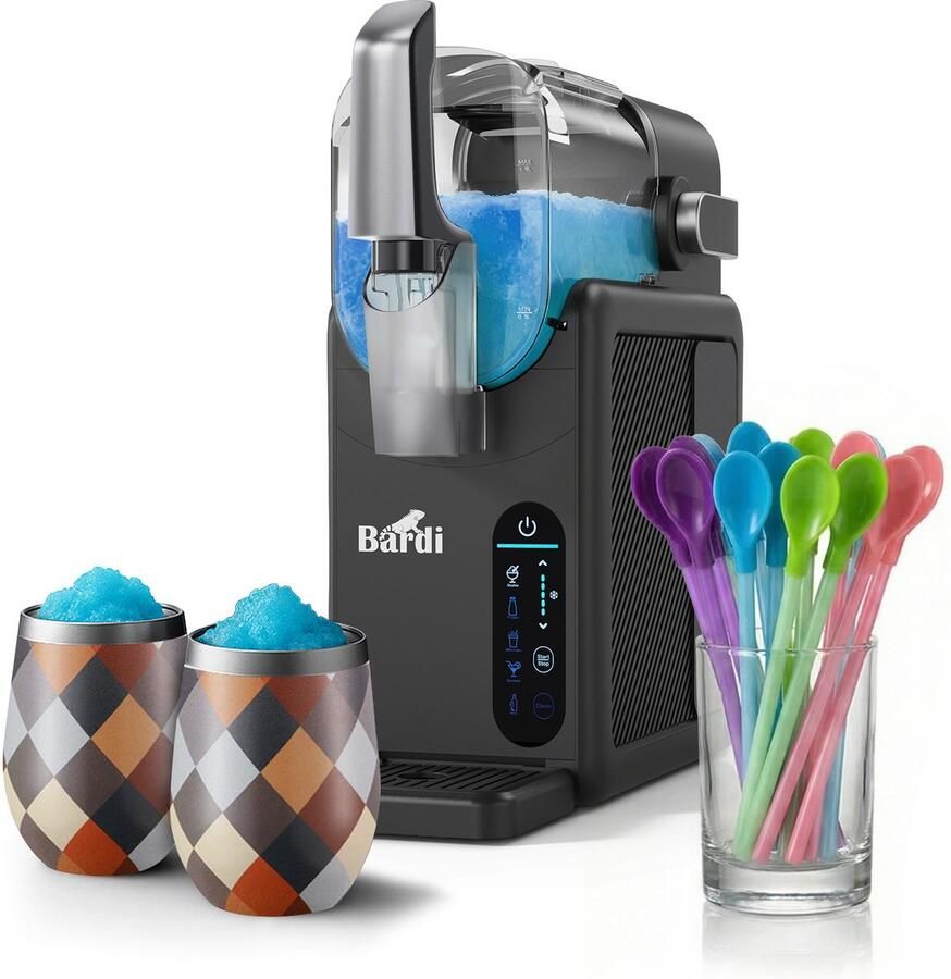 Bardi Slush Hero slushmachine – Grijs – met set cups Blok