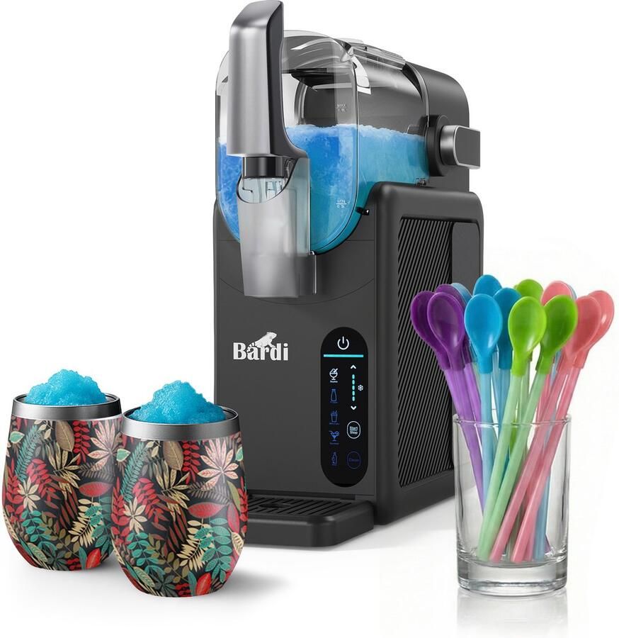Bardi Slushmachine grijs met set cups Jungle
