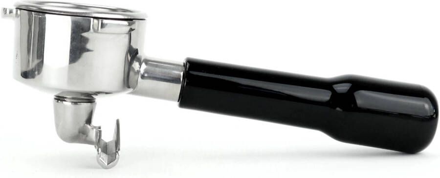Barista-essentials Portafilter dubbele uitloop 51mm Zwart filterdrager portafilter – piston delonghi koffiemachine – delonghi dedica
