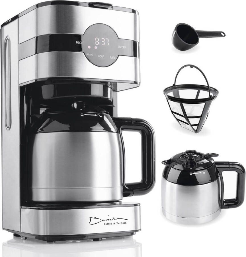 Barista filterkoffiemachine Touch Iso met vacuümkan LED-touchdisplay timer