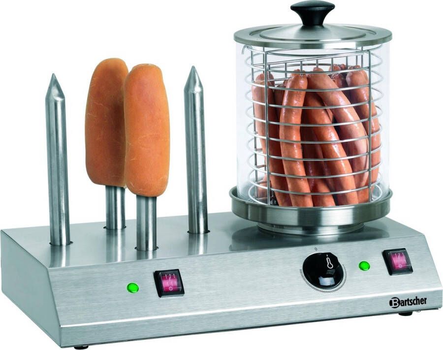 Bartscher BA.A120.408 Hotdog-apparaat roestvrij staal