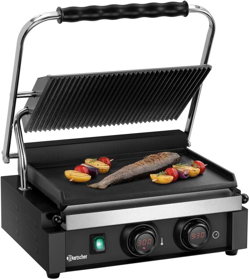 Bartscher 150607 Contactgrill “Panini-MDI” 1GR S Horeca & Professioneel