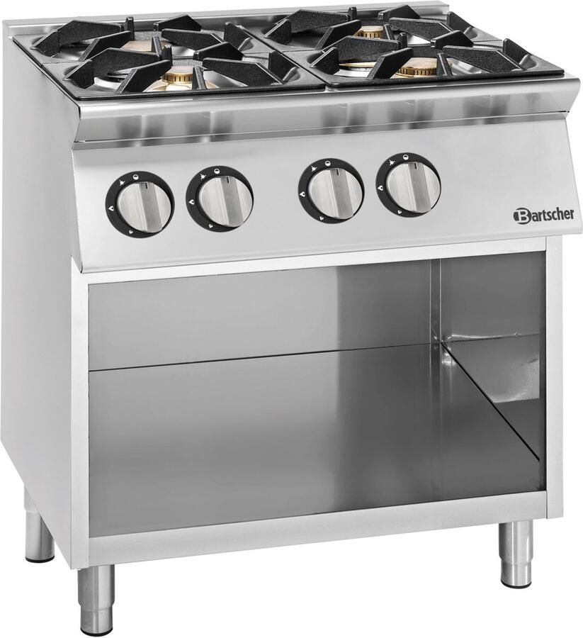 Bartscher 2991131 Gasfornuis 900 4 branders OU Horeca & Professioneel