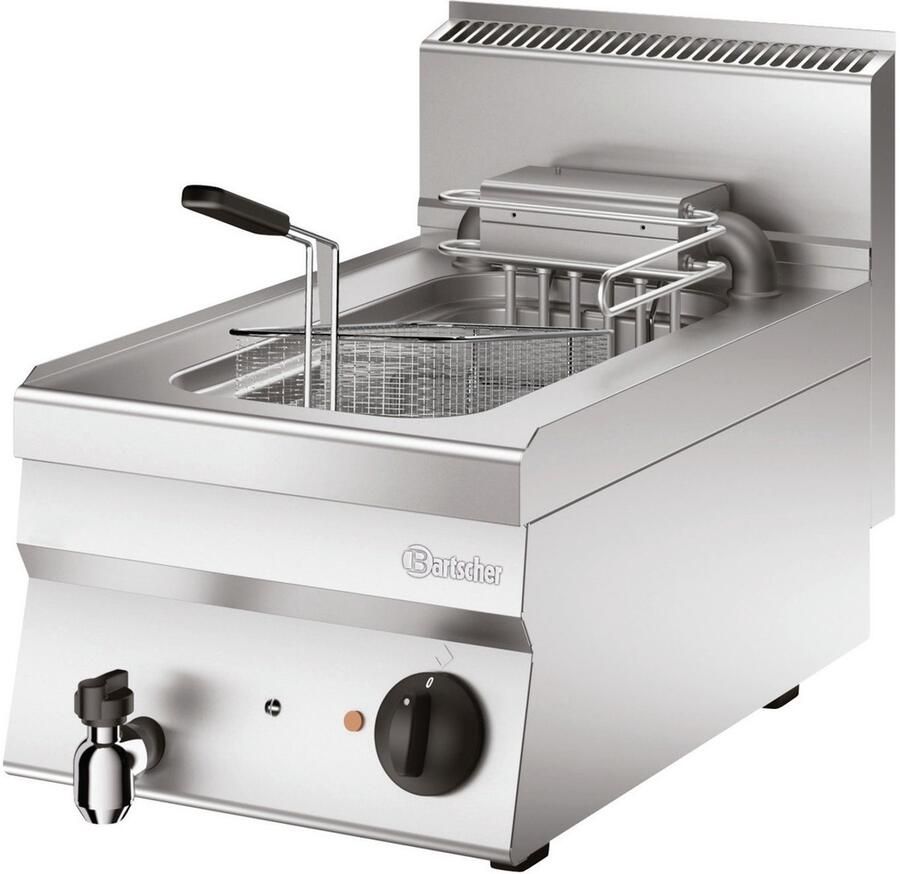 Bartscher Friteuse Elektrisch Met Uitklapbaar Verwarmingselement 10 Liter 400V 9kW 400x650x(H)295mm