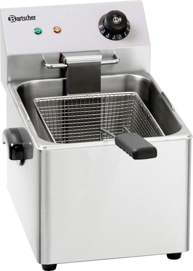 Bartscher Friteuse enkele 8 Liter 26.5(b) x 43(d) x 34(h) cm