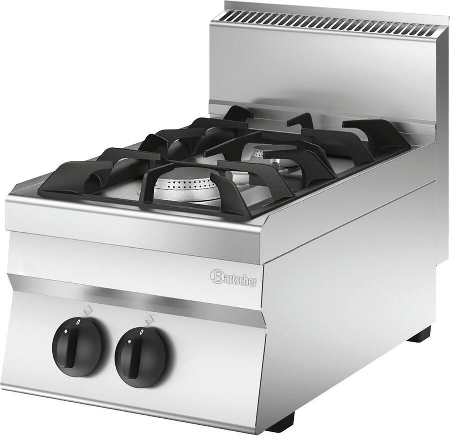 Bartscher Gasfornuis 650 2-Pits TA 1151123 Horeca & Professioneel