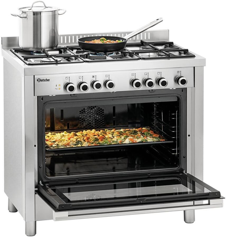 Bartscher Gasfornuis BGH 600 521 1519821 Horeca & Professioneel