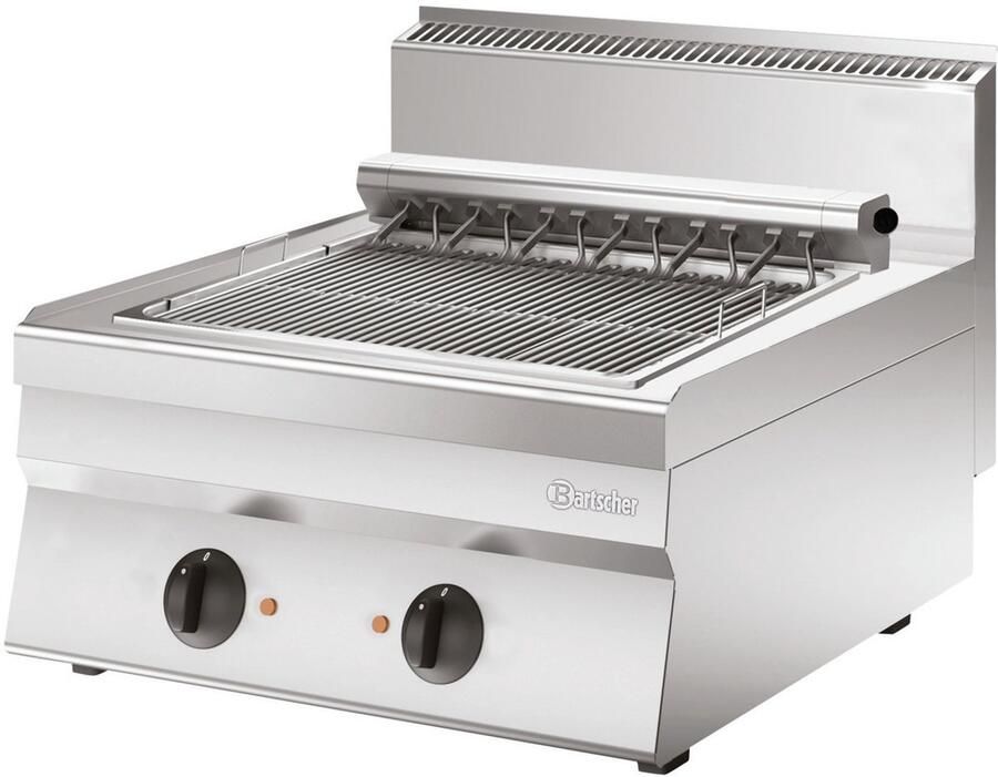 Bartscher Grillplaat 650- B800- TG 2 Zones 8-16 kW RVS 400V 800x650x295mm
