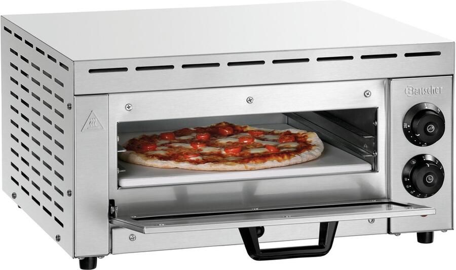 Bartscher Pizzaoven ST340 1x Pizza Ø33 cm 230V 510x500x270mm Horeca Oven
