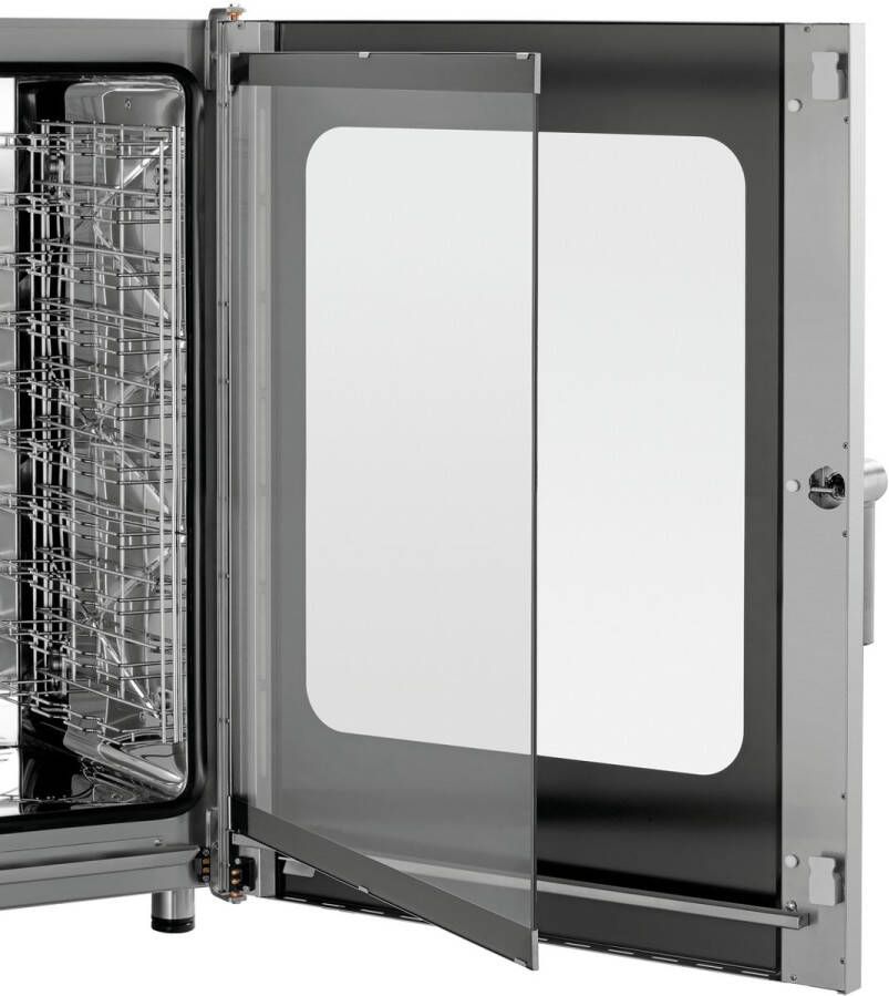 Bartscher Combisteamer SILVERSTEAM Elektrisch 10 Niveaus 50°C 300°C 400V Touchscreen 890x835x1065mm