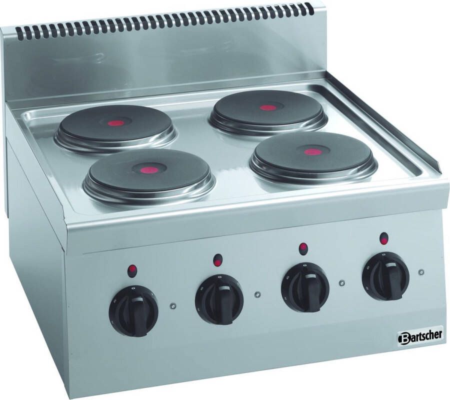 Bartscher El. fornuis 600 B600 4-pits TA