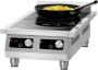 Bartscher Inductiekookplaat RVS 2x 5000W 400V 430x865x235mm - Thumbnail 2