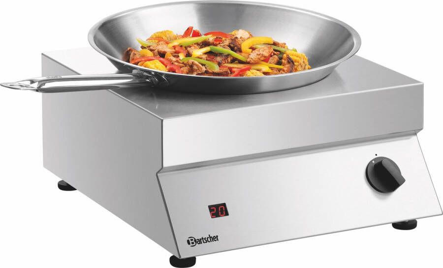 Bartscher Inductiewok 70 293 7 kW EuroKera glaskeramiek 400x455x180mm