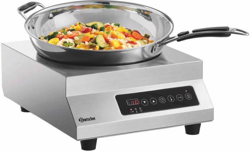 Bartscher Inductiewok IW 35 PRO-2 1 Brander 230V 355x440x165mm - Foto 2