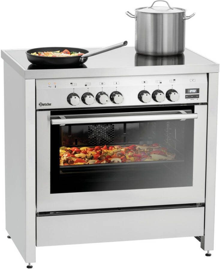 Bartscher Keramisch fornuis 5K-EBMF Elektrische Oven 400V 897x660x890mm Horeca Oven Horeca