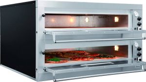 Bartscher Pizza Oven Dubbel Elektrisch 2 x 9 Pizza's Ã˜33cm 400V 24kW 1310x1270x(H)760mm