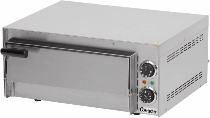 Bartscher Pizza Oven RVS Mini 1x Ø35 cm 50-300°C 230V 545x500x230mm Horeca Oven