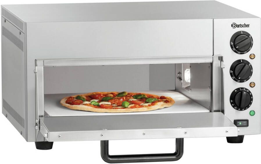 Bartscher Pizzaoven ST415-2 1x Ø40 cm 50-350°C 230V 580x580x315mm Horeca Oven