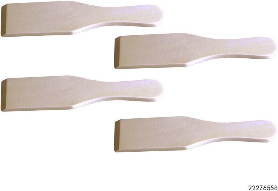 Basic Gourmet Spatels Hout 4 stuks