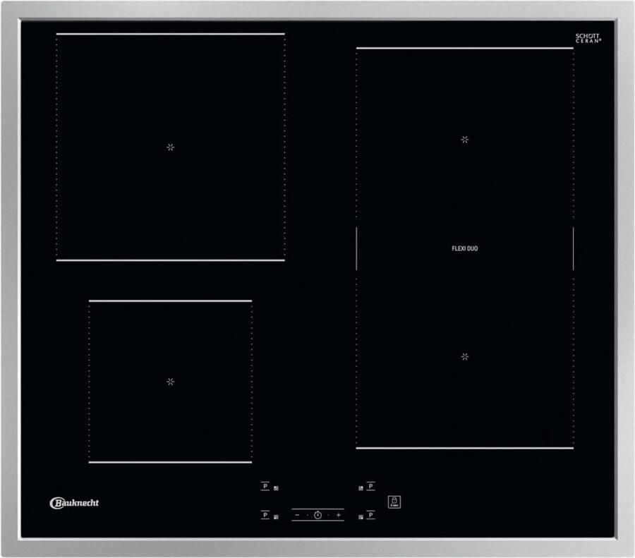 Bauknecht BU 1760C FT kookplaat Zwart Ingebouwd 60 cm Inductiekookplaat zones 4 zone(s)