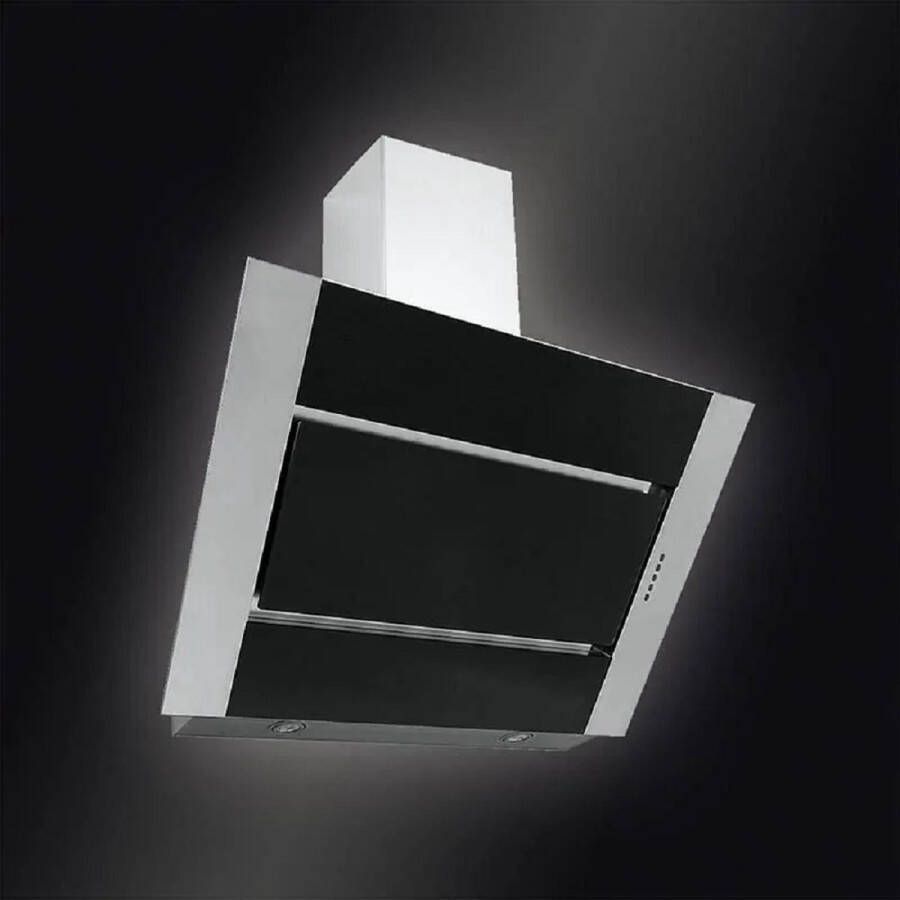 BAUMANN Afzuigkap Perfetta 60 Zwart EEK.A koploos wandkap Zwart glas LED 850m³ h