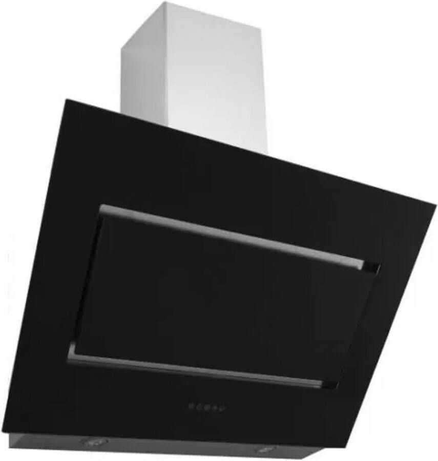 BAUMANN Afzuigkap Vista 90 zwart roestvrij staal glas schuine afzuigkap 850m3 h