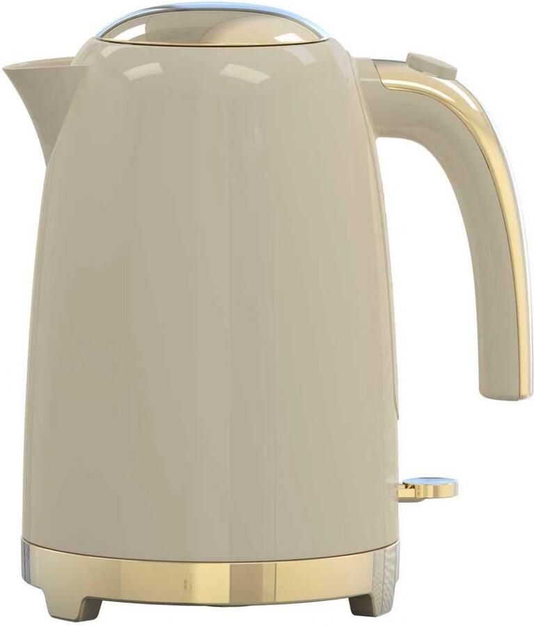 BAVARY Collection K584QN Design Waterkoker 1.7L 2200W Créme Goud