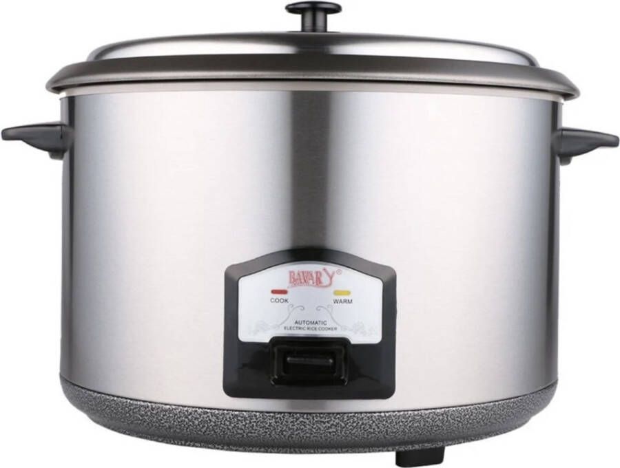 Bavary Rijstkoker CFXB-Y2000 5.6 Liter 30 personen Inclusief maatbeker en lepel 1000W Droogkookbeveiliging Anti-aanbaklaag RVS