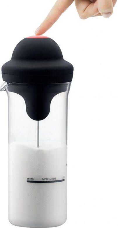 Bazzzy Professionele Melkopschuimer 450 ml – Elektrische & Handmatige Melkopschuimer – Inclusief 2x AA Batterijen – Melk Opklopper voor Cappuccino Latte Macchiato & Koffie – Duurzaam en Eenvoudig Schoon te Maken