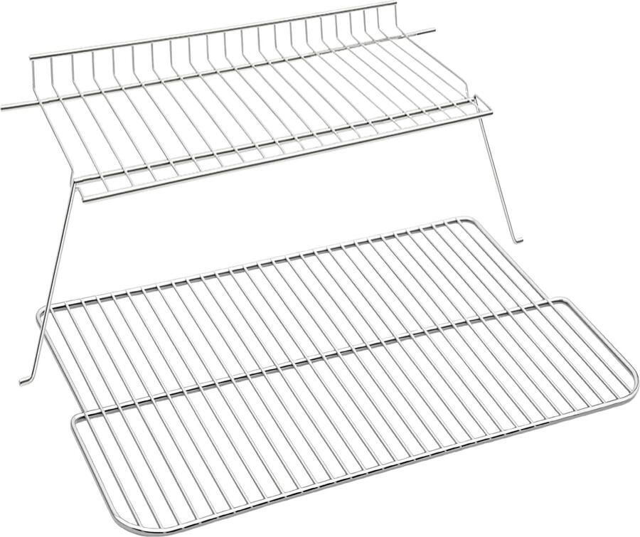 BBQ Grillrooster & Warmhoudrooster 69 cm Roestvrij Staal Voor Gasbarbecue Dayton 6+1