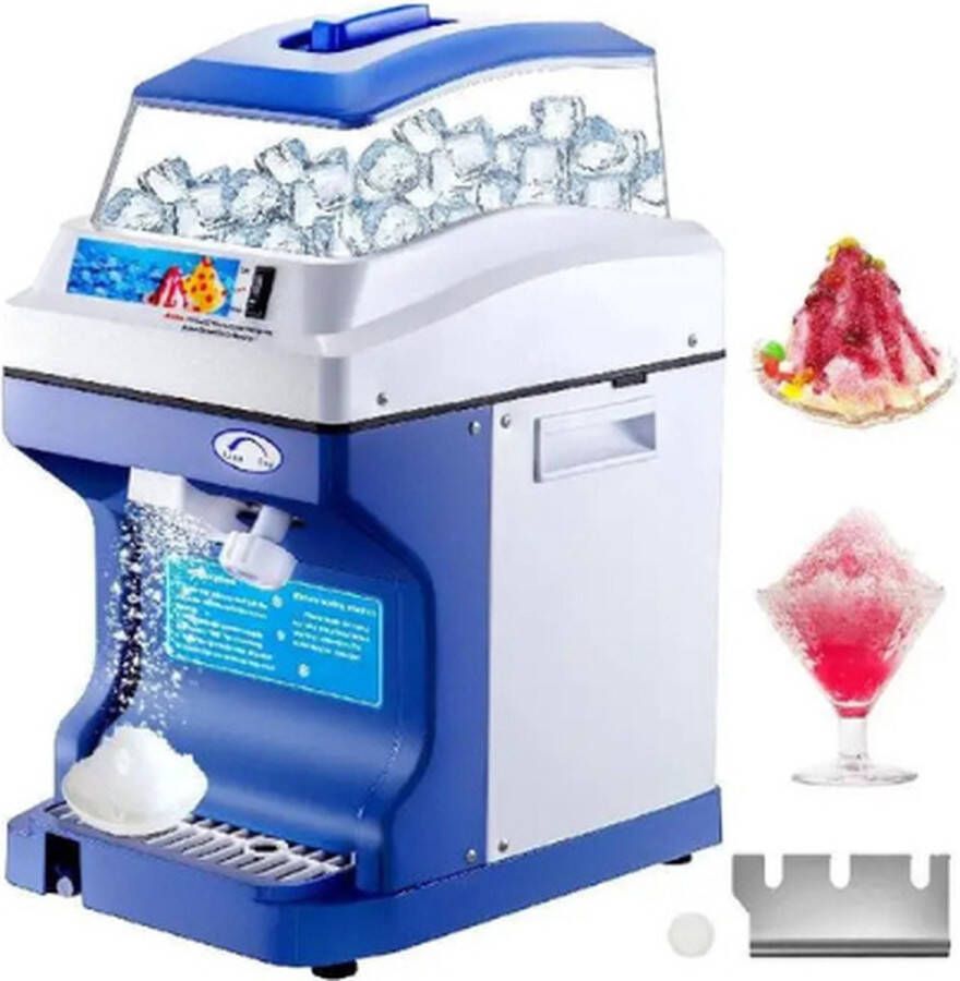 BBV IJs crusher Elektrisch Ice Crusher Blender Ijsvergruizer Ijsmaler Schaafijsmachine Slush Maker Slush Puppy Slush Machine 1.5 kg Capaciteit 120 KG per uur