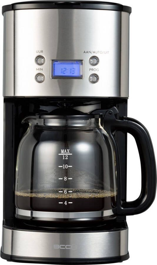 BCC Deluxe Koffiezetapparaat Filterkoffie Zwart 12 koppen Schenktuit