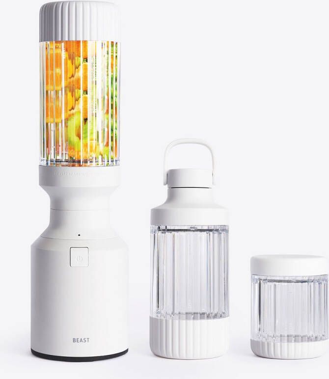 Beast Blender 3 To-go bekers 785 ml 850 W Smoothie maker met bewaardoppen drinkdop en draagdop Ideaal voor smoothies en sauzen Zwart - Foto 2