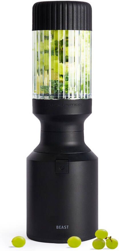 Beast Blender To-go beker 638 ml Smoothie maker met drinkdop BPA-vrij 850 W Ideaal voor smoothies en sauzen Zwart