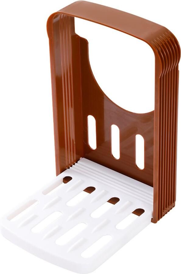 Deze broodsnijder een opvouwbare toastsnijder is verkrijgbaar in verschillende diktes waardoor gelijkmatige plakken en perfect gebakken brood gegarandeerd zijn. Het is een onmisbaar keukenapparaat - Foto 2