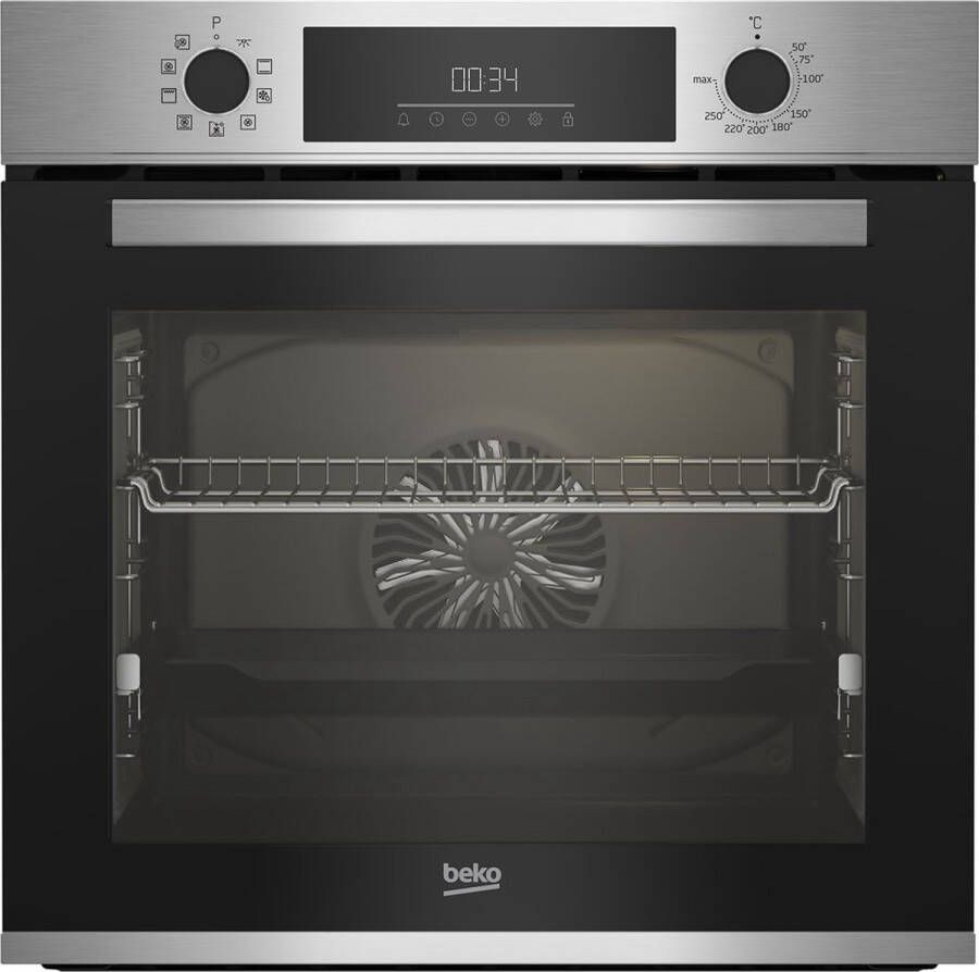 Beko geïntegreerde multifunctionele oven 72l 60cm roestvrij staal katalyse BBIM12300XCE