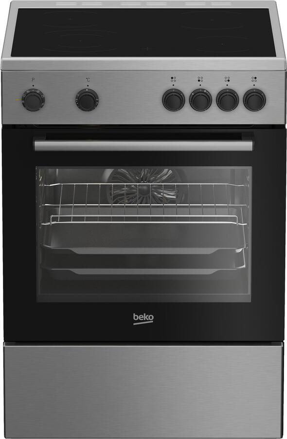 Beko FBM6701X Keramisch fornuis 60 cm RVS