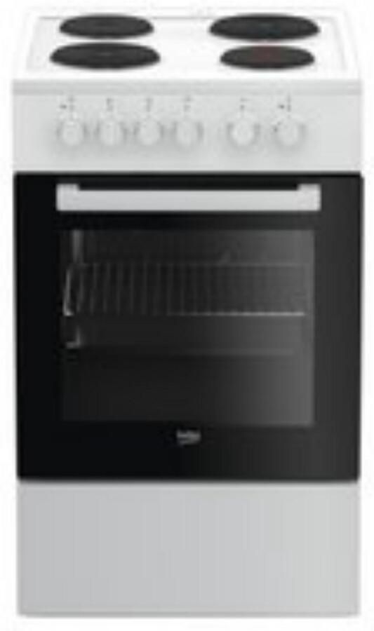Beko FSS56000GW-1 elektrisch fornuis 50 cm + 3 Jaar Gratis Extra Garantie